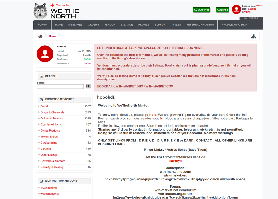 Identity verification process for Wethenorth vendors